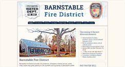 Desktop Screenshot of barnstablefiredistrict.com