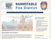 Tablet Screenshot of barnstablefiredistrict.com